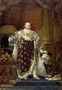 Baron Antoine-Jean Gros Portrait of Louis XVIII in his coronation robes oil